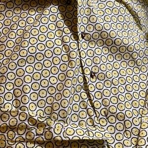 Men’s collared print shirt from France- Coton-Doux